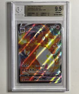 Pokemon TCG Darkness Ablaze Charizard VMAX URR 020 189 BGS 9 5