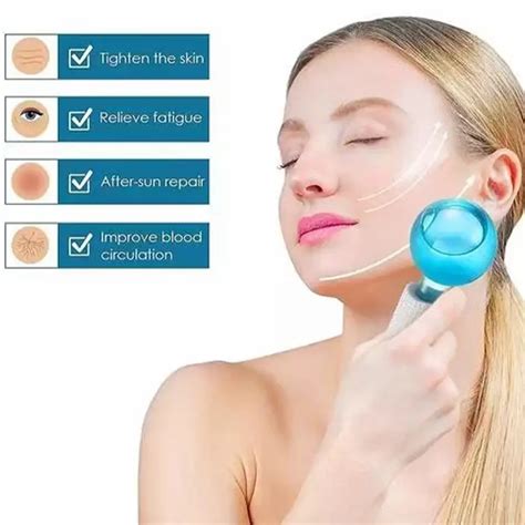 Pcs Face Neck Eye Massager Crystal Face Ice Roller Ball Massagers