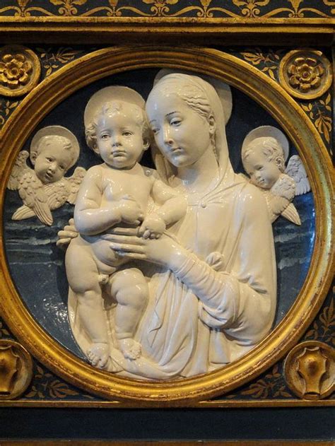 Luca Della Robbia Madonna Col Bambino Detta Bliss 1445 1450 New York