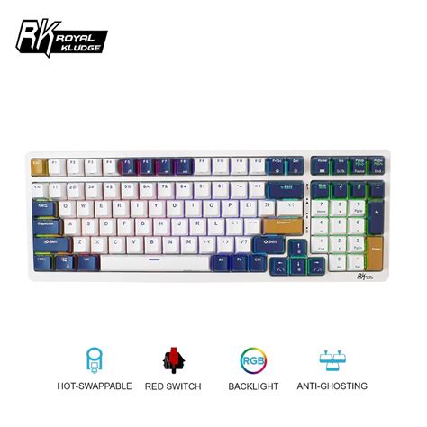 Rk Royal Kludge Rk Limited Edition Wireless Keyboard Tri Mode Bluetooth Hot Swappable Shopee