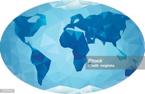 Polygonal World Map Stock Illustration Download Image Now Abstract