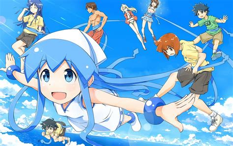 Shinryaku Ika Musume Squid Girl Blue Hair Ika Musume Invasion Shinryaku Hd Wallpaper Peakpx