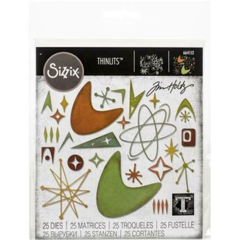 Buy Online Sizzix Thinlits Dies By Tim Holtz Atomic Elements In Uae