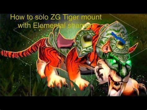 How To Solo ZG Tiger Boss With Elemental Shaman Wotlk Classic Mount