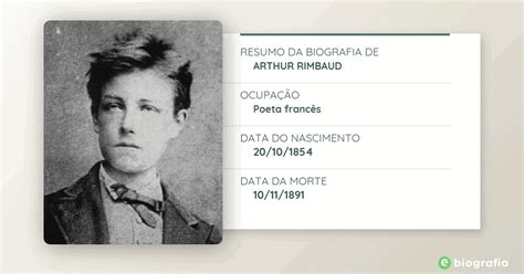 Biografia De Arthur Rimbaud Ebiografia