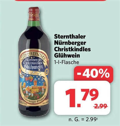 Sternthaler N Rnberger Christkindles Gl Hwein Flasche Angebot Bei Combi