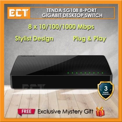 Tenda SG108 8 Port Gigabit Desktop Switch