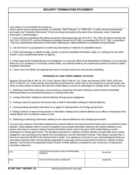 Af Imt Form 2587 Fill Out Sign Online And Download Fillable Pdf