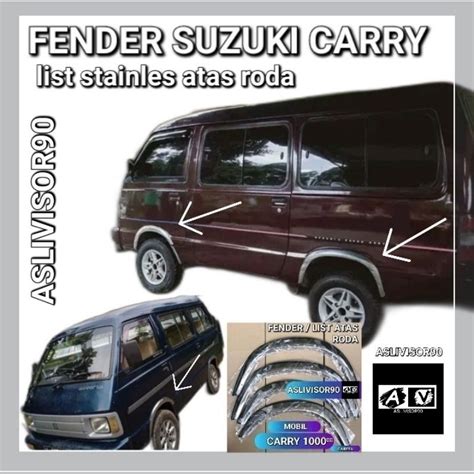 Jual Fender Stainles List Atas Roda Mobil Suzuki Carry Exstra Cc