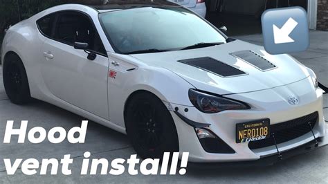 FRS BRZ HOOD VENT INSTALL YouTube