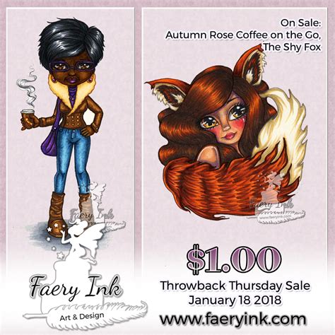 Throwback Thursday Coffee On The Go And Shy Fox Faery Ink