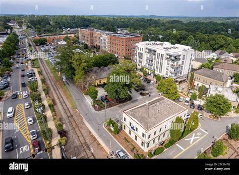 Downtown Woodstock Georgia Stock Photo Alamy