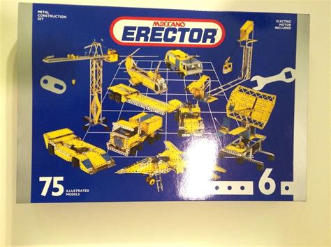 Meccano Erector Set 6 75 Models 640 Parts Electric Motor Included 1761057720