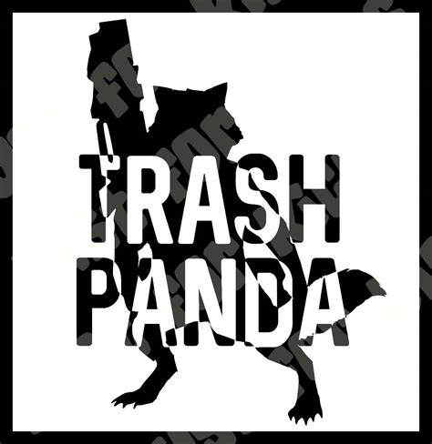 Trash Panda Rocket Racoon Svg Cut File Dxf Pdf Guardians Of Etsy