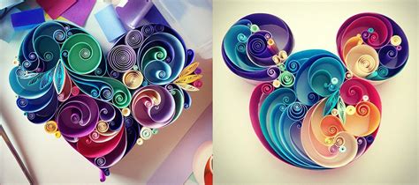 Quilled Colorful Paper Design By Sena Runa Icanbecreative