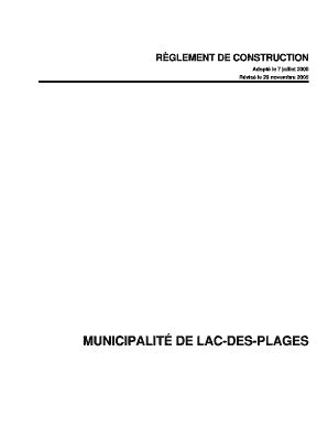 Remplissable En Ligne Remplissable MUNICIPALIT DE LAC DES PLAGES Fax