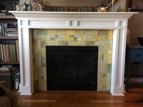 Stained Glass Fireplace Surround By Jk Mosaic Llc Wescover Wall