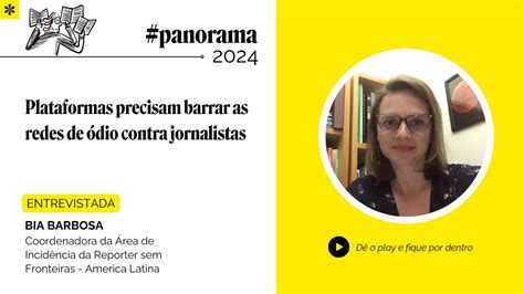 Panorama Entrevista Bia Barbosa Youtube