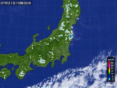 過去の気象衛星東日本2023年07月21日 日本気象協会 Tenkijp