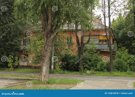 Walk in Fryazino City. July 2019. Soviet Street. Stock Photo - Image of ...