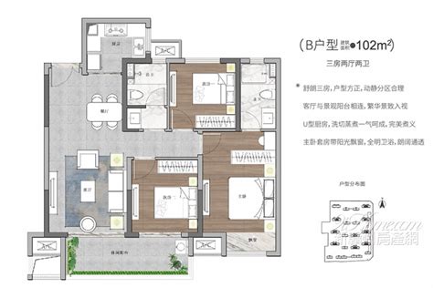 嘉福·万达广场 户型图 9ihome新赣州房产网