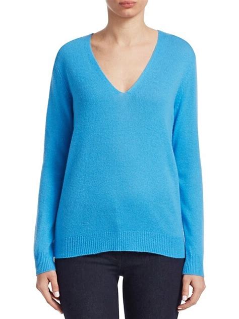 Shop Theory Adrianna Cashmere V Neck Sweater Saks Fifth Avenue