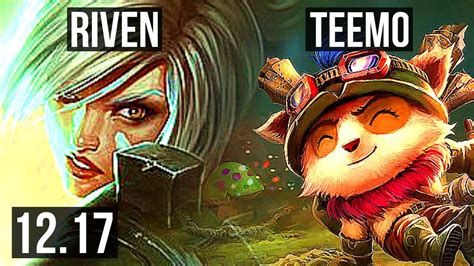 Riven Vs Teemo Top 2 7m Mastery 12 1 1 1200 Games Legendary