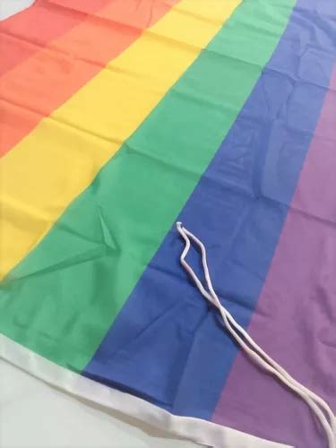 Bandera Orgullo Gay Flameo X Cm Reforzada C Tiras En Venta En