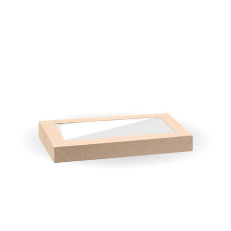 Extra Small Bioboard Catering Tray Pla Window Lids Packware