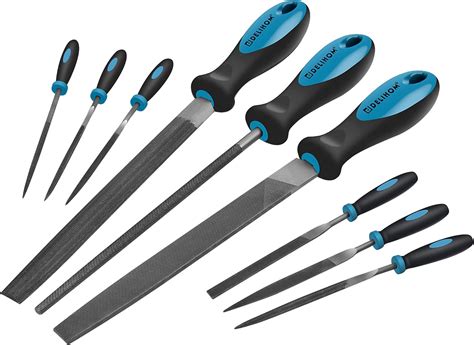 Delihom 9pcs Metal File Set Hand Metal Files For Wood And Metal Work Diy Metal File Tool