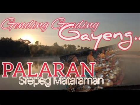 Gending Palaran Srepeg Mataraman Youtube