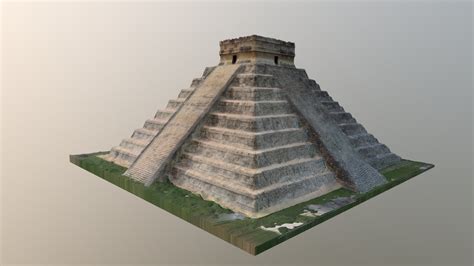 Temple Of Kukulc N Chichen Itza Pyramid Buy Royalty Free D Model By