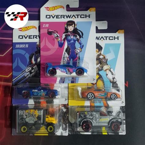 Jual Hot Wheels Overwatch Set Power Panel Reinhardt Power Pro Tracer Baja Hauler Roadhog