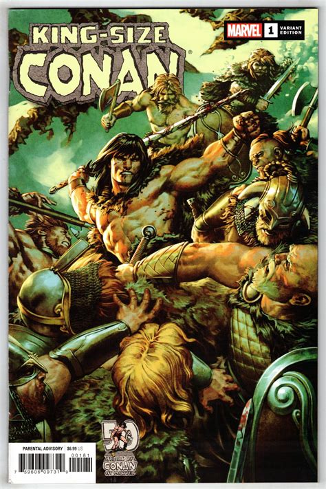 King Size Conan 1 1200 Jesus Saiz Variant Marvel 2020 Vfnm