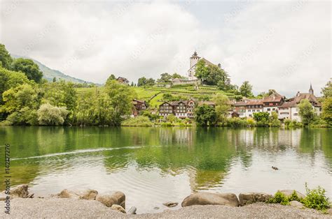 Werdenberg Historische H User Buchs Stadt Schloss See Seeufer