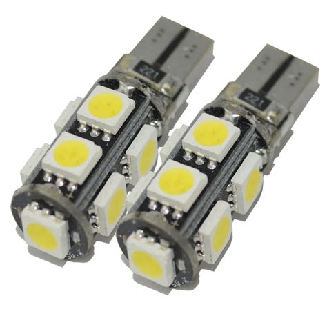 Pcs T Canbus Led Bulb Led T W W Smd Bulb For Car