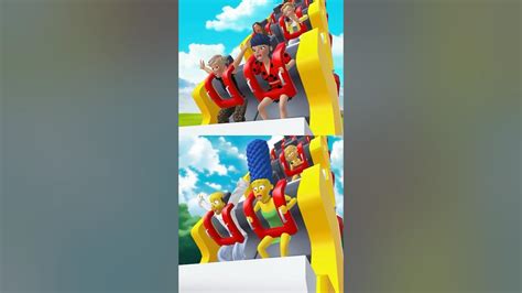 First Time On A Roller Coaster 🤯 Wow So Hight Zepeto Funny Shorts