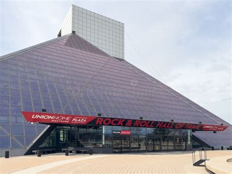 The Rock And Roll Hall Of Fame In Cleveland Oh Editorial Photography