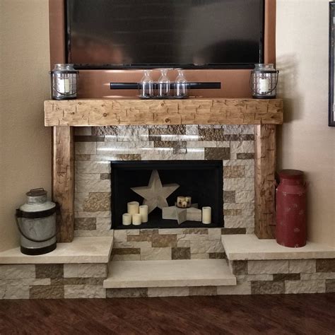 Rustic Fireplace Mantels Diy Fireplace Guide By Linda