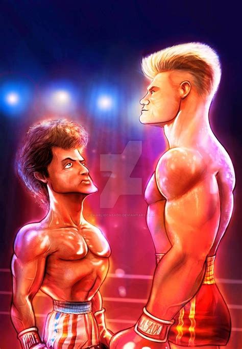 Rocky vs Ivan Drago (full color) by CharlieCasado on DeviantArt Cartoon ...