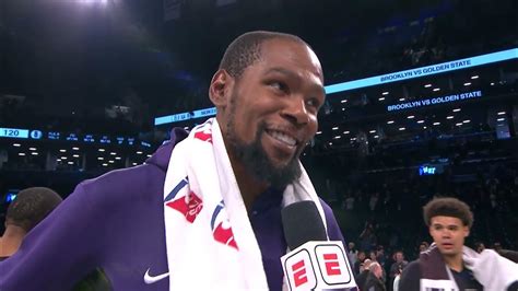 Kevin Durant Talks Return To Brooklyn Postgame Interview Youtube