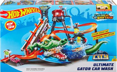 Hot Wheels City Color Shifers Mega Myjnia Atak Krokodyla Ftb Hulahop Pl
