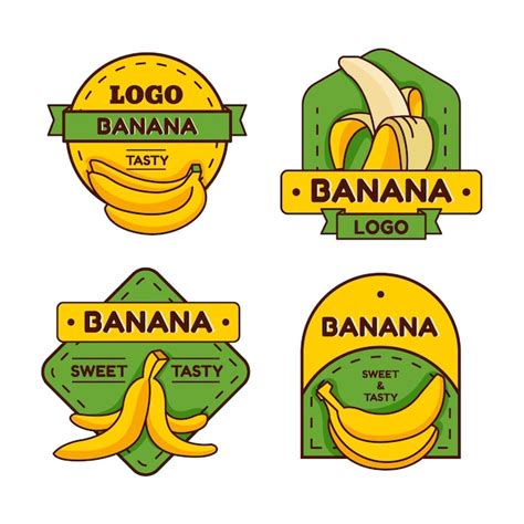 Free Vector Banana Logo Collection