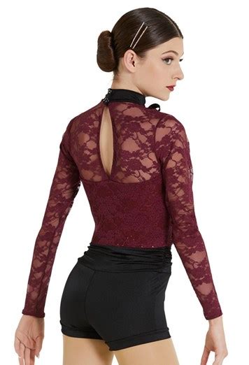 Lc Preloved Solo Weissman Burgandy Black Ruffled Unitard Size Lc No