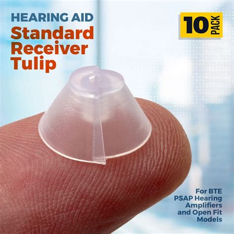 Hearing Aid Tulip Domes With GN Resound Sure Fit 10 Pcs BTE