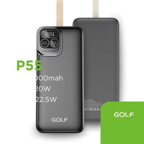 Power Bank Golf P55 50000mah (PD20W+QC22.5W) Black купити в ⁕ ALLO.UA ...