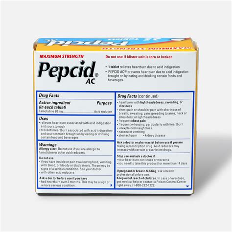 Maximum Strength Pepcid Ac Tablets 25 Count