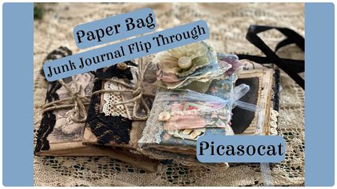 Paper Bag Junk Journals Flip Through YouTube