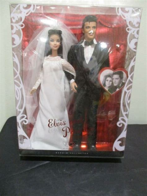 Elvis Presley And Priscilla Barbie Doll Wedding Setnewmintl9632 Ebay