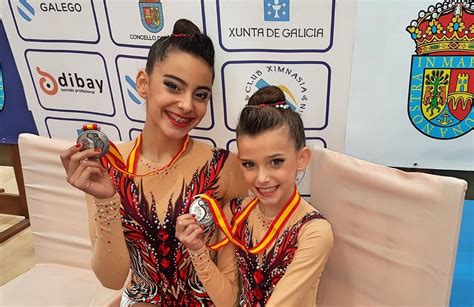 Las gimnastas sanmigueleras Veruska Rodríguez y Lidia Jane Edmonds